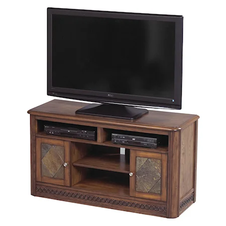 60" Media Console with Slate Doors
